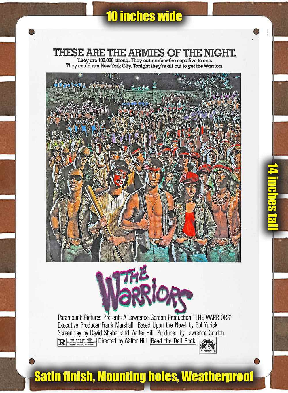 Metal Sign – 1979 The Warriors Movie- 10×14 inches