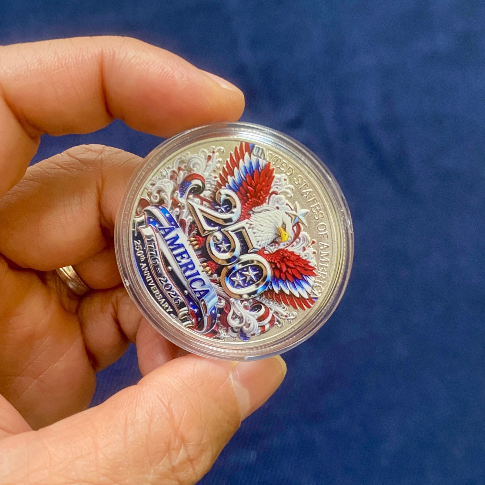 America 250 Challenge Coin 1776-2026 Patriotic Collectible Semiquincentennial