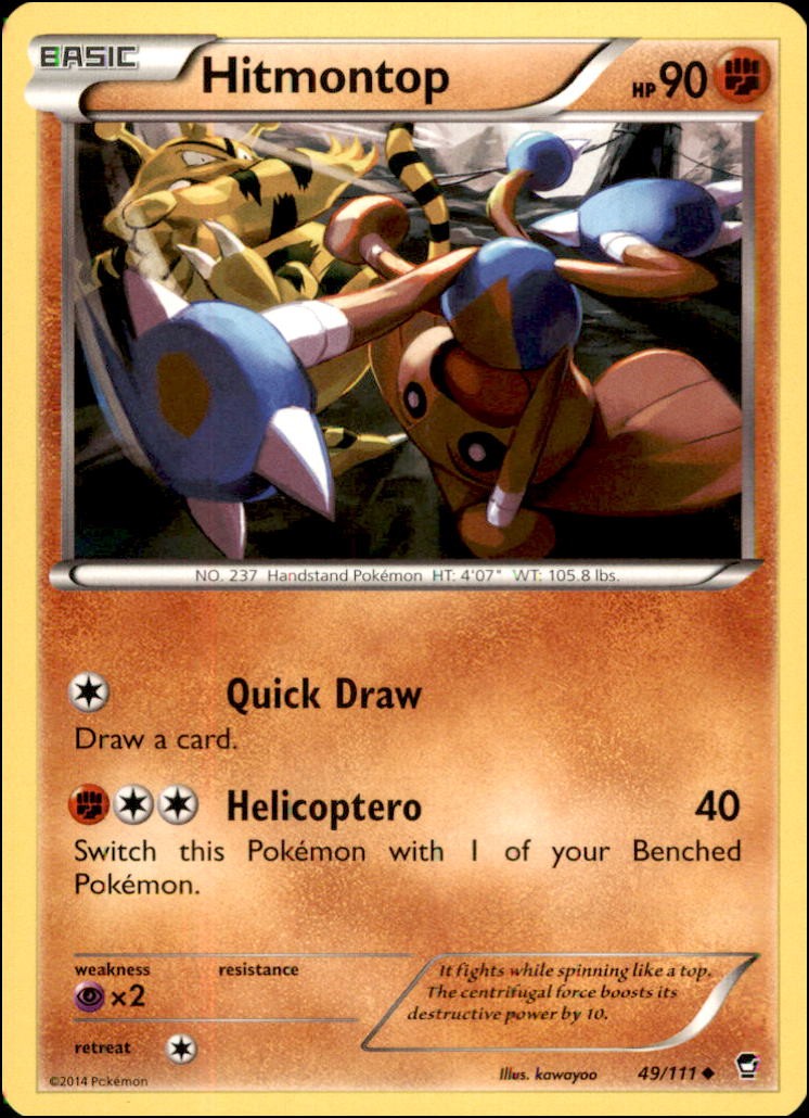 Pokemon – Hitmontop #49/111 – XY – Furious Fists Uncommon