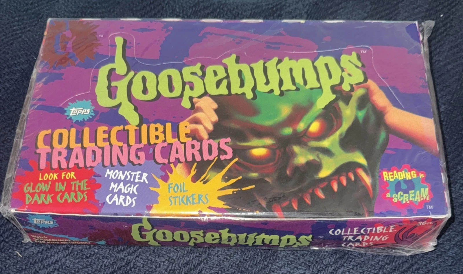 1996 TOPPS GOOSEBUMPS SEALED UNOPENED BOX 1ST SERIES 36 PACKS