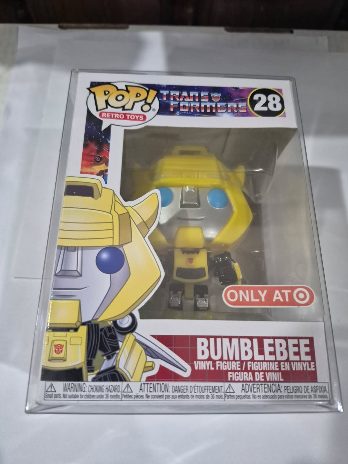 Funko Pop Transformers Bumblebee #28 Target Exclusive w/ FREE Protector LR3