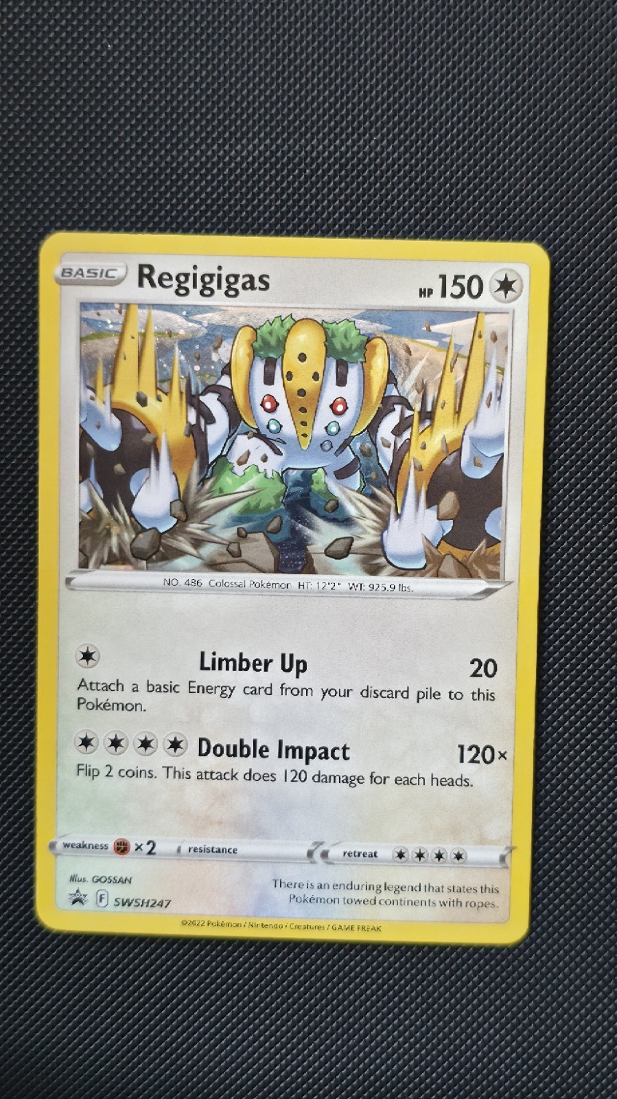 Regigigas Cosmos Holo SWSH247 Holo Promo Sword & Shield Promo Pokemon NM