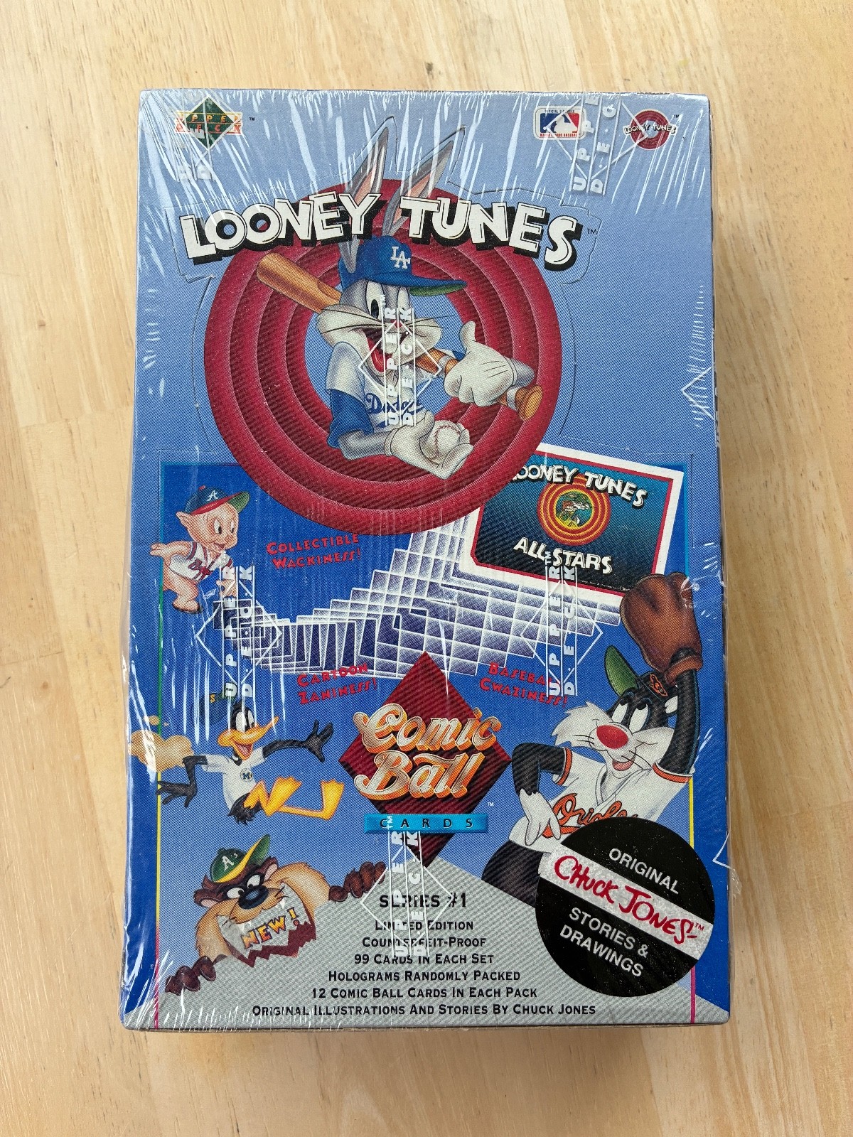 1990 Upper Deck Looney Tunes Comic Ball Series 1 Factory Sealed Baseball Wax Box