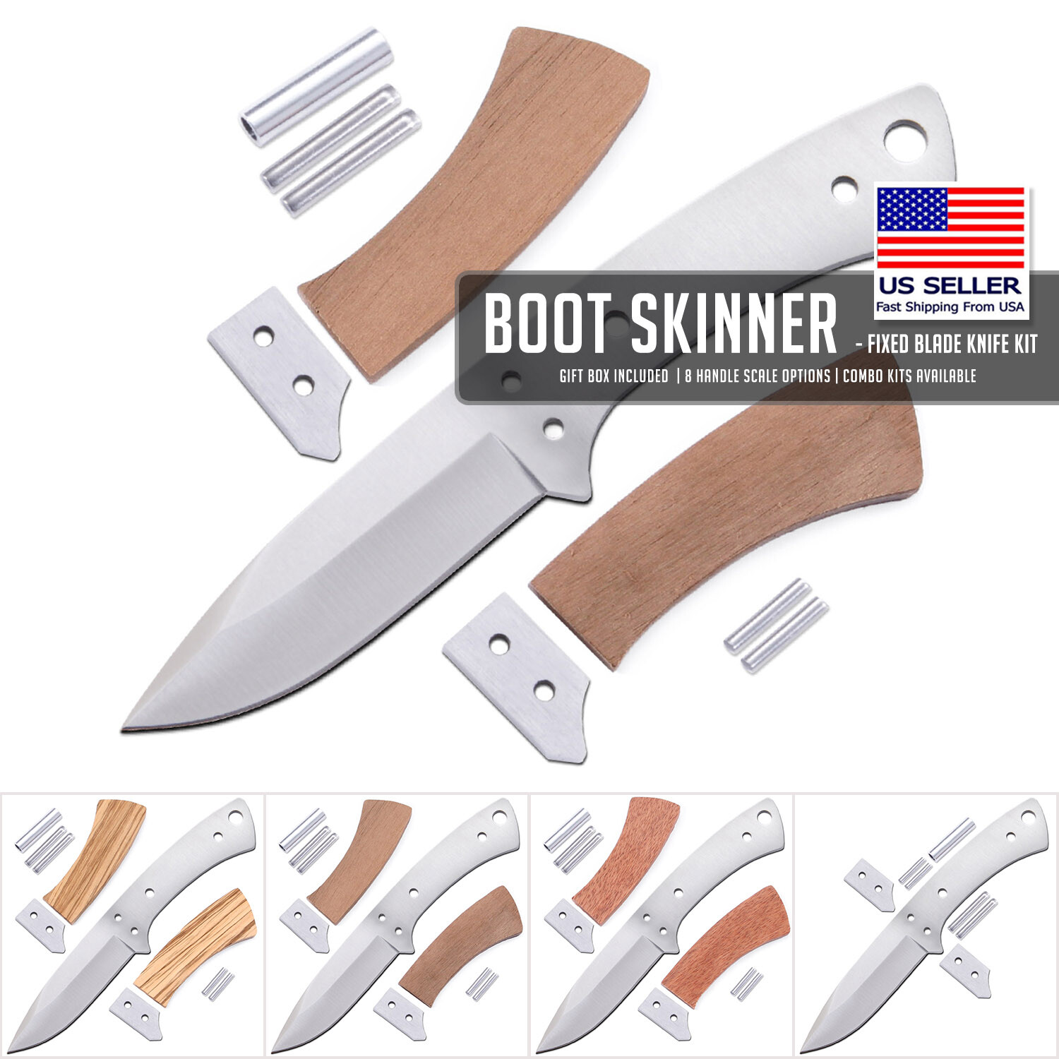 Boot Skinner – DIY Knife Making Kit – USA Design