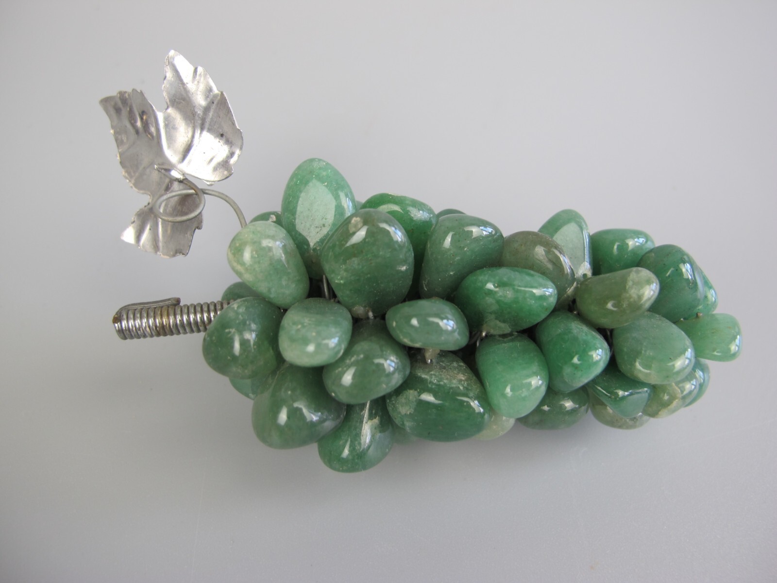 Bunch/Cluster Stone Grapes. Stone Marble Green Aventurine Crystal Gemstone.