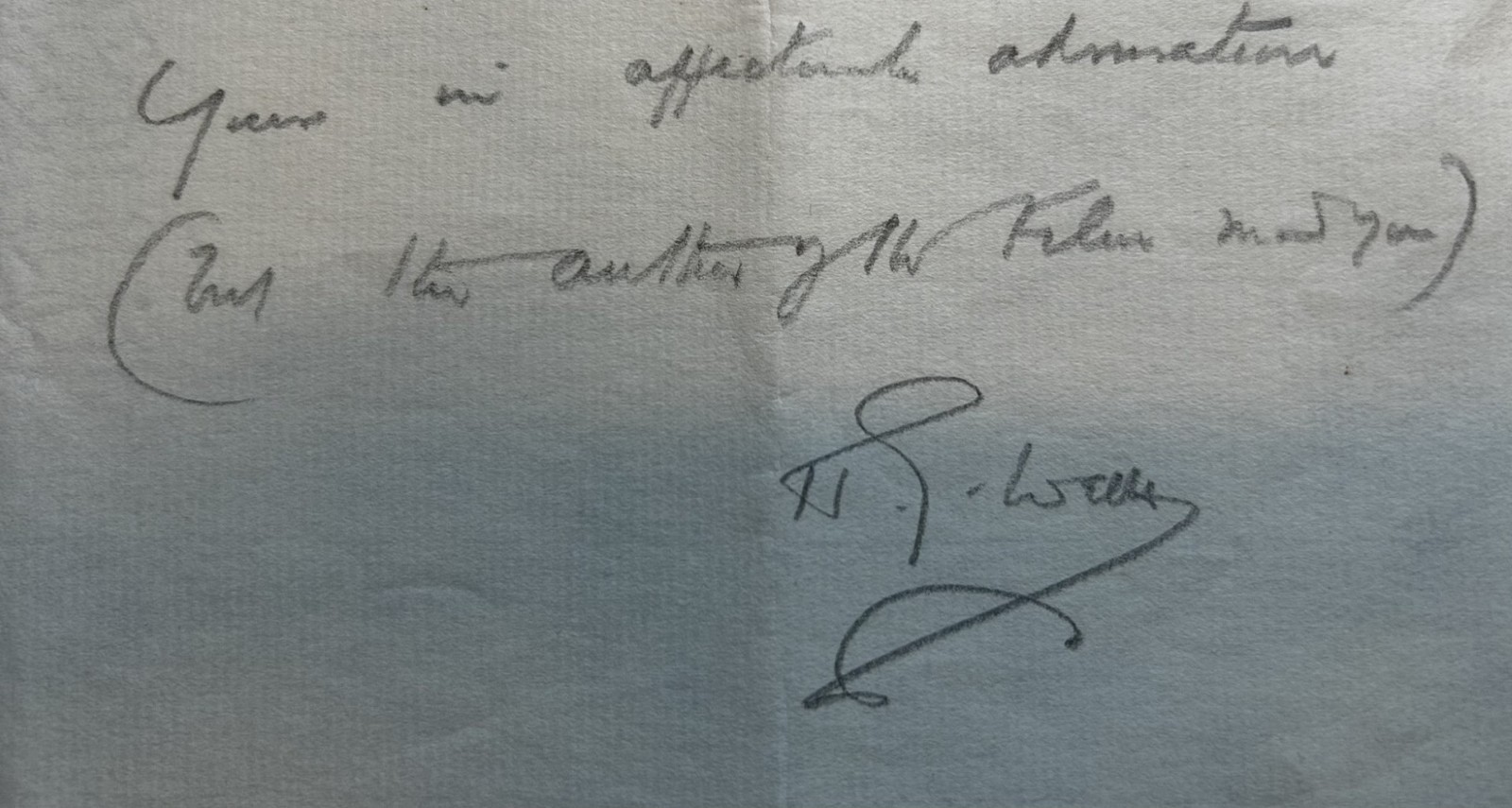 RARE H.G. Wells Signed Four-Page Handwritten Letter – Things to Come – Autograph