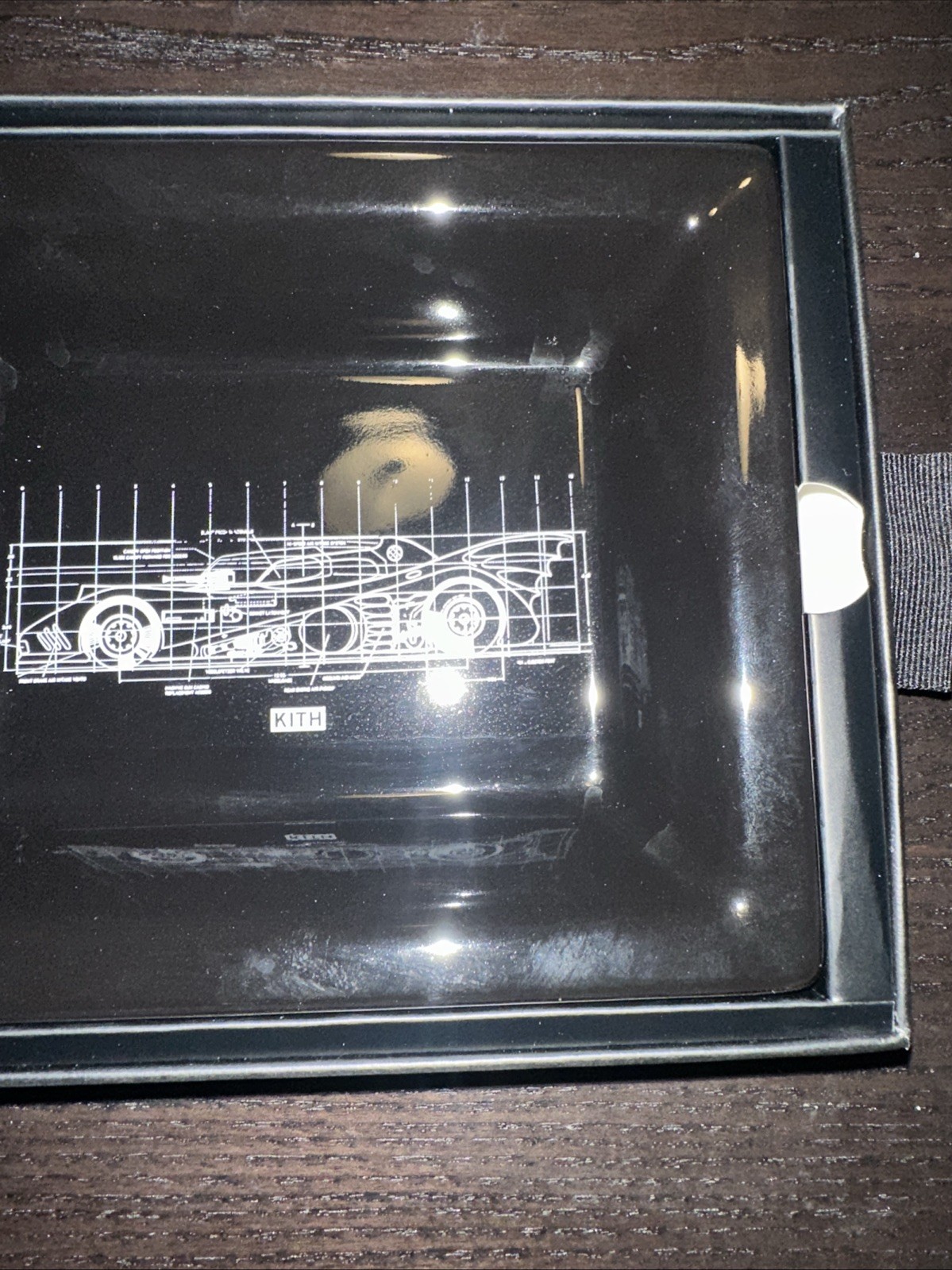 Batman | Kith Batmobile Schematics Catchall Tray in Black FW24 Key Holder Dish
