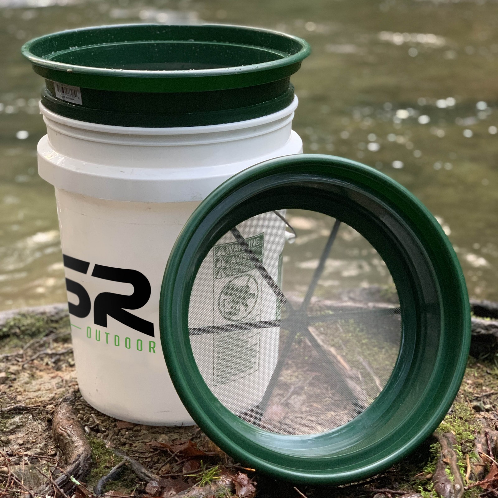 ASR Outdoor Gold Panning Classifiers Set Sifter Coarse Combo (1/2, 1/8, 1/12 in)