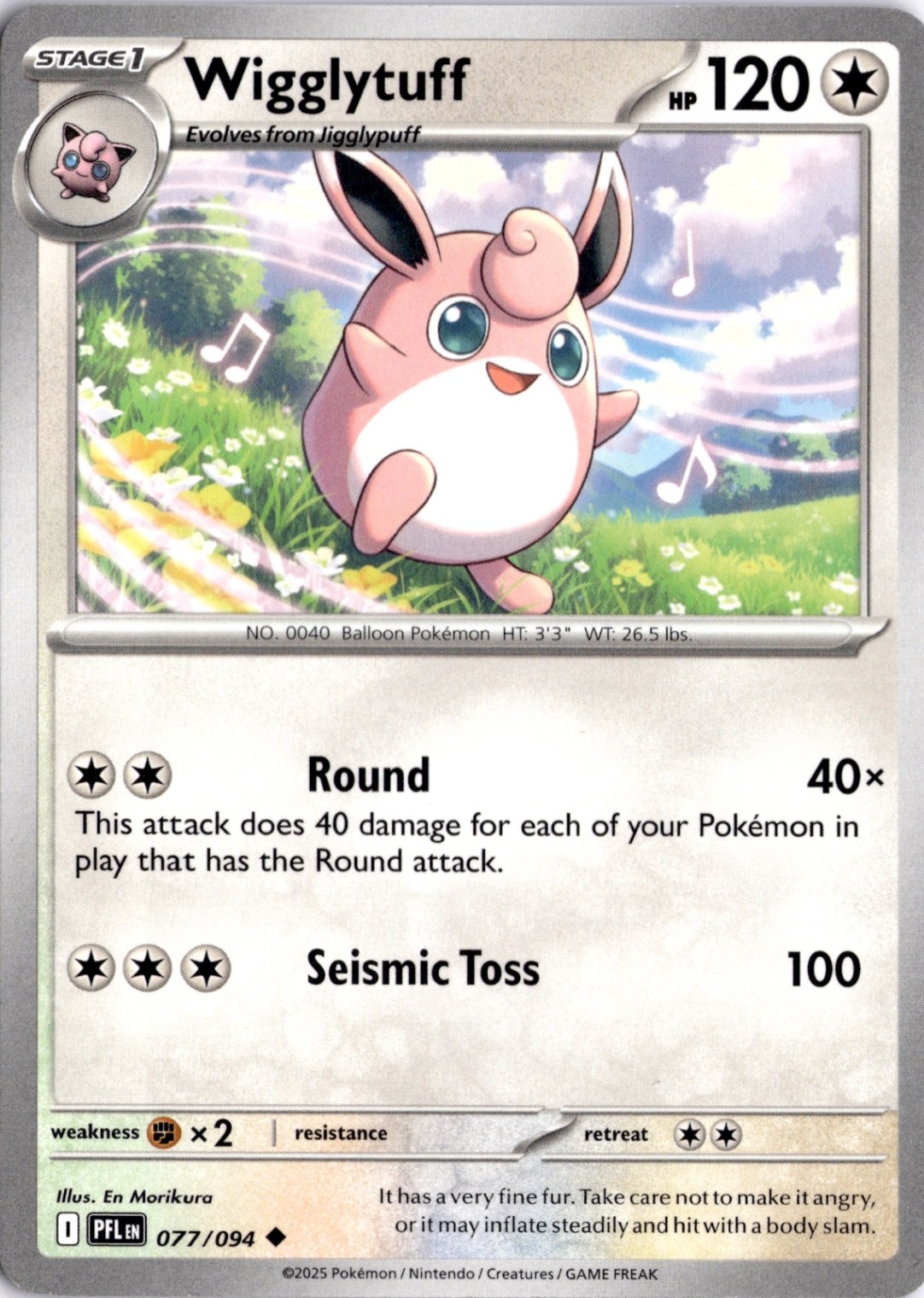 Wigglytuff – 077/094 ME02: Phantasmal Flames Pokémon Card TCG