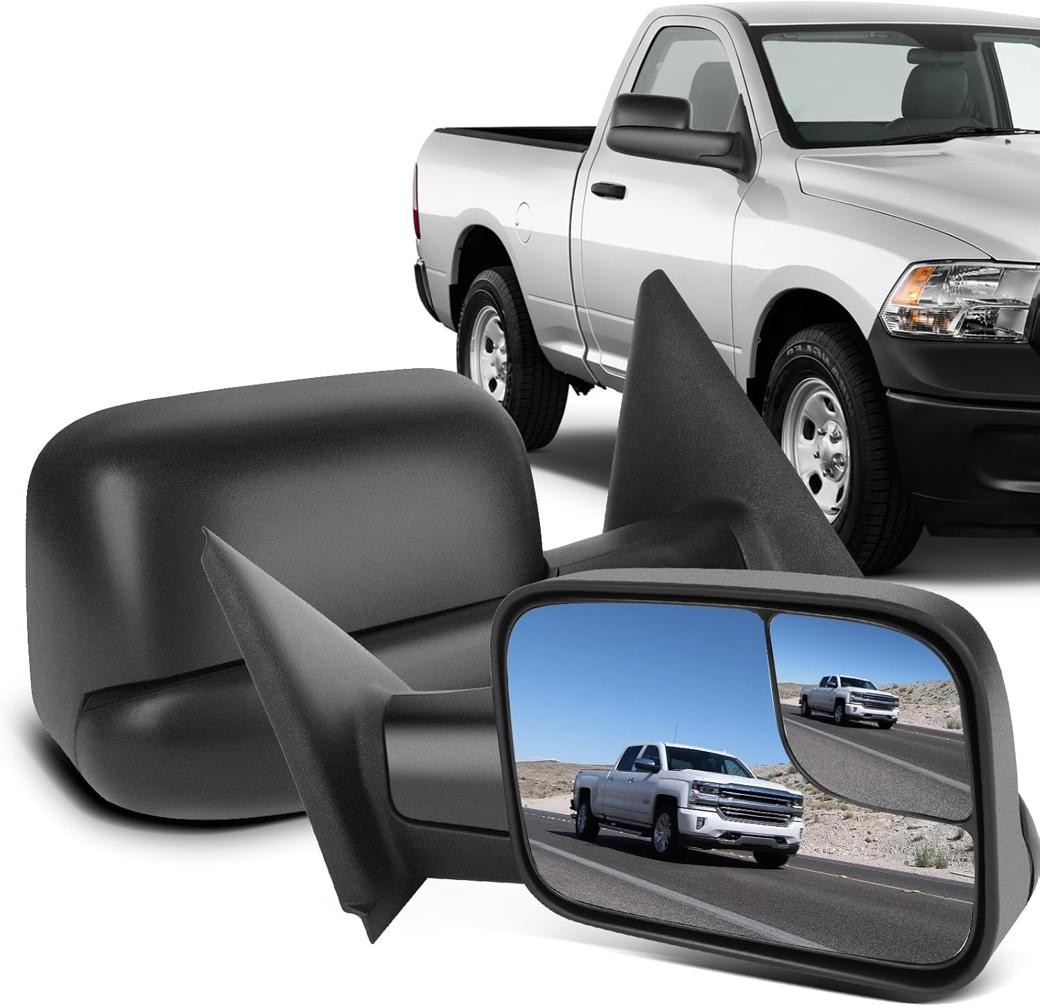 Towing Mirrors Tow Mirrors with 2002-2008 for Dodge for Ram 1500 2003-2009 for D