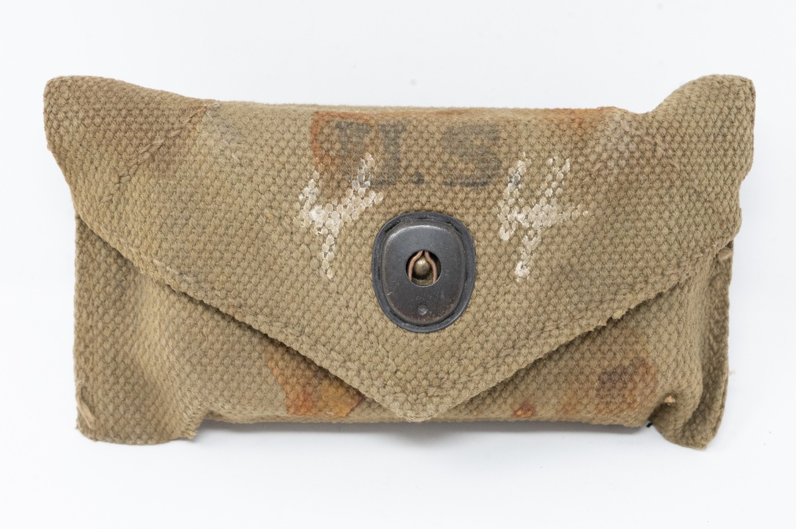 WWII US Army M1942 First Aid Medic Pouch with Carlisle Bandage Field Gear