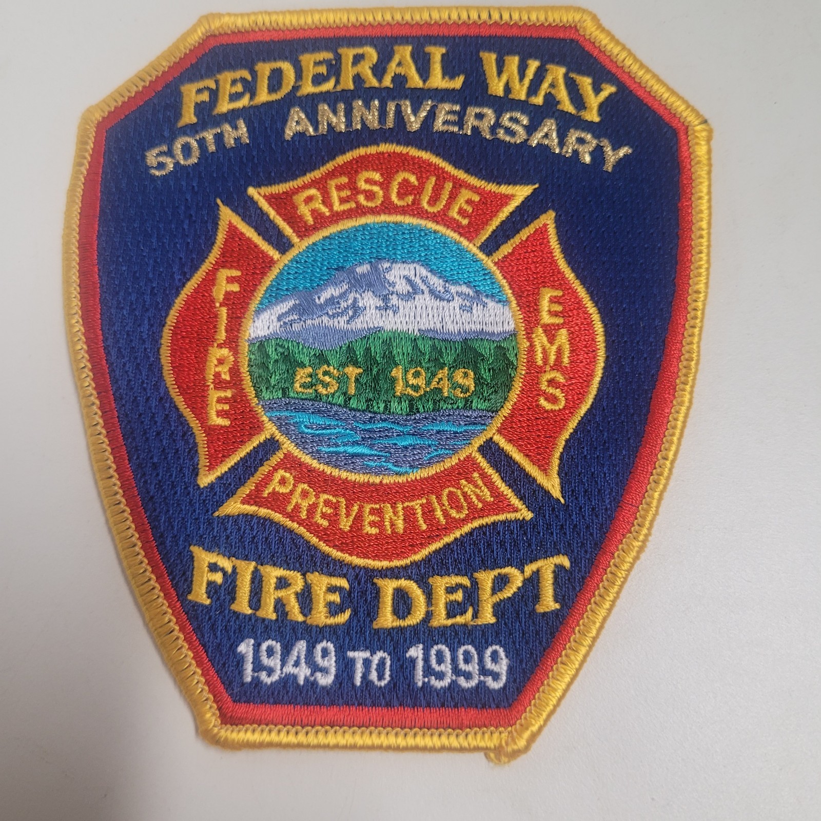 Federal Way Fire Rescue EMS 50th Anniversary 1949 1999 Washington WA Patch