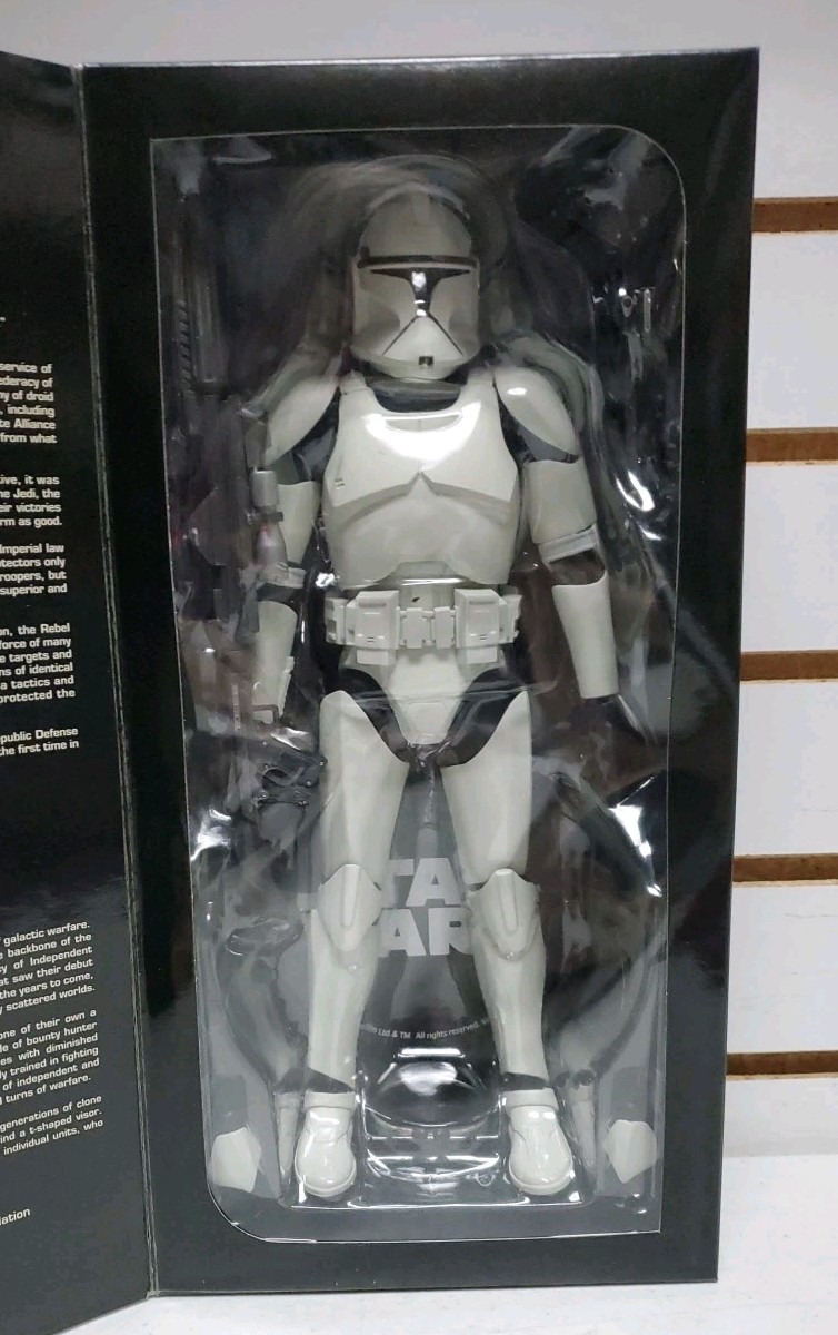 2009 Sideshow: Star Wars Republic Clone Trooper Phase 1 Armor Figure, Pre-Owned