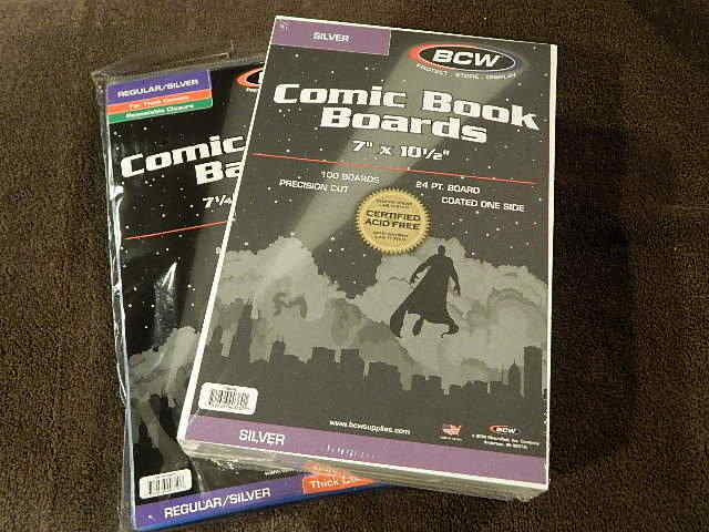100 New BCW Silver Age Resealable Thick Comic Book Bags And Boards – Acid Free