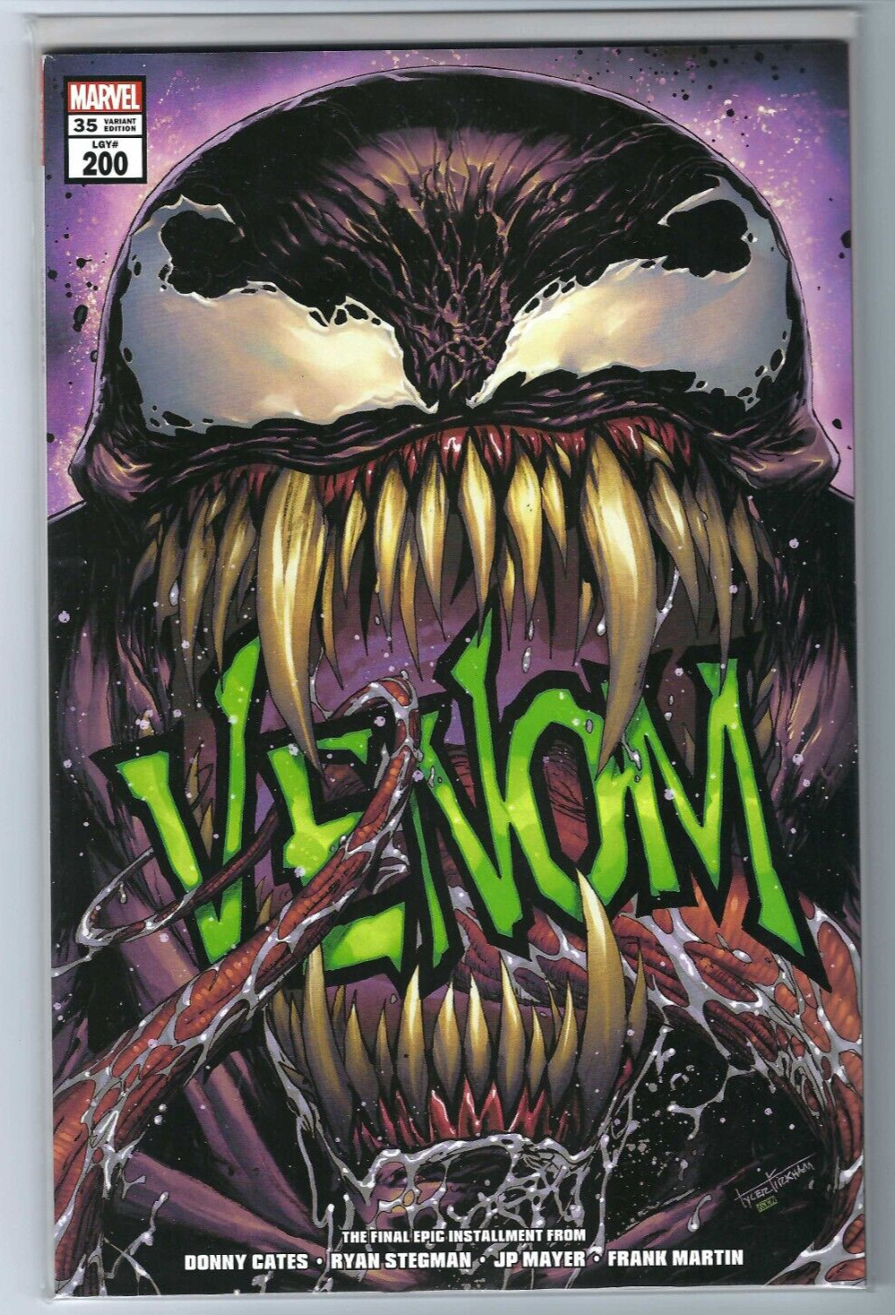 Venom #35 Tyler Kirkham Exclusive Trade Dress Variant Cover Marvel Comics #200