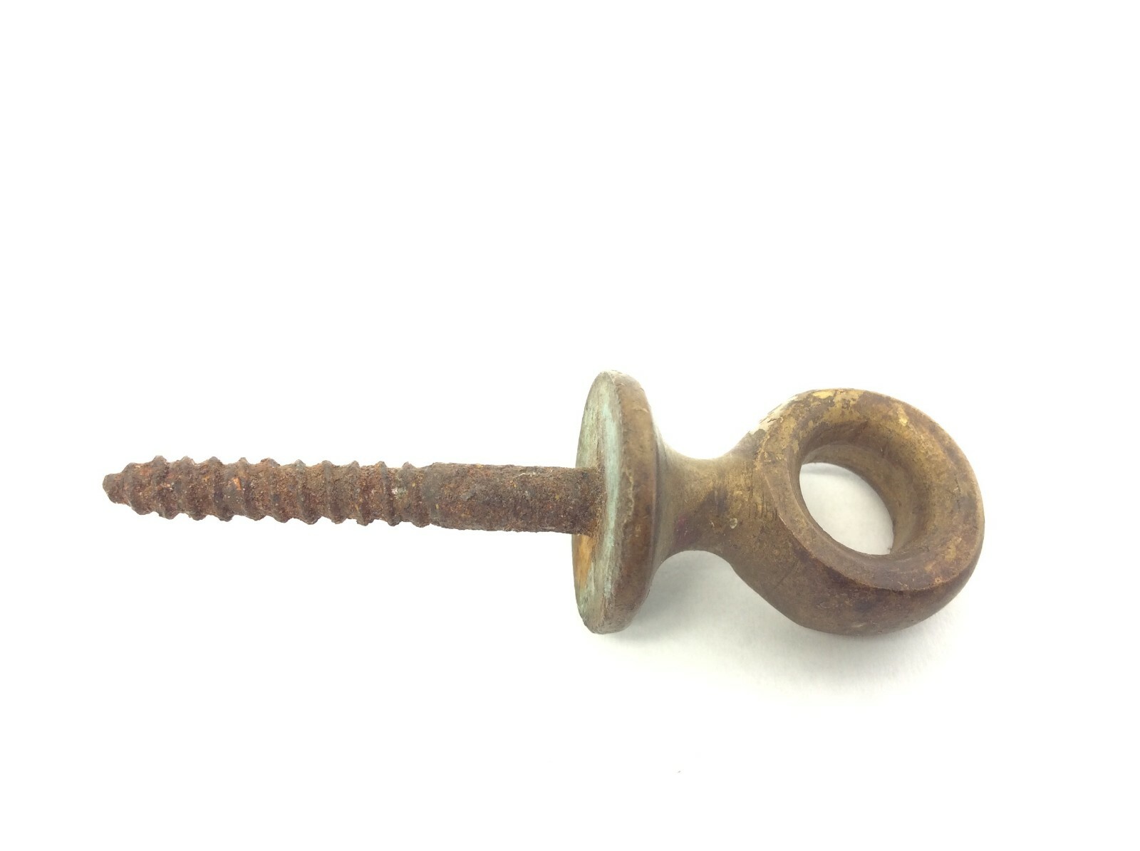 Brass Iron Screw Round Ring Latch Loop Part Tie Down Nautical?