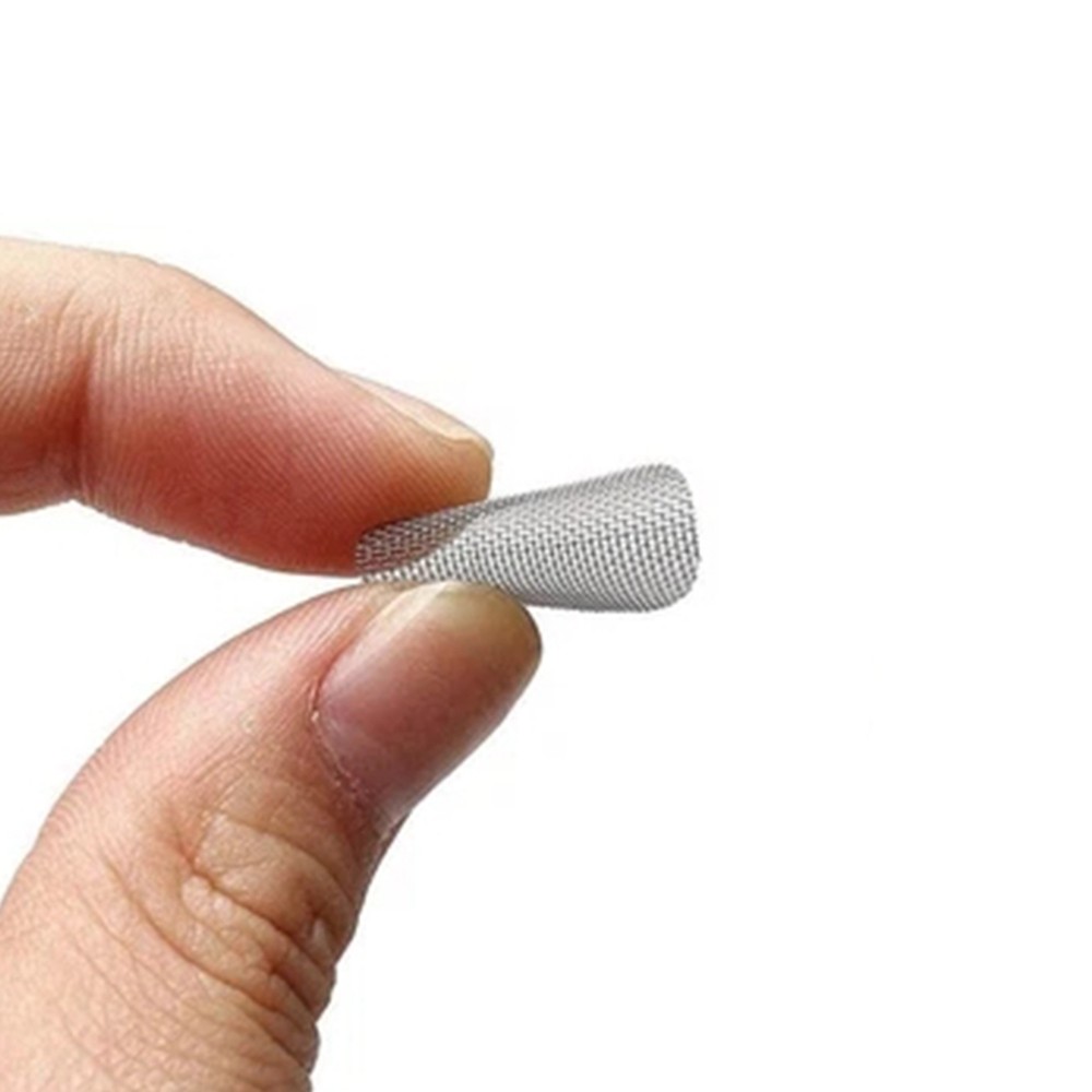 100Pcs Smoking Pipe Filter Screens Round Filters Stainless Steel Mesh for Gifts