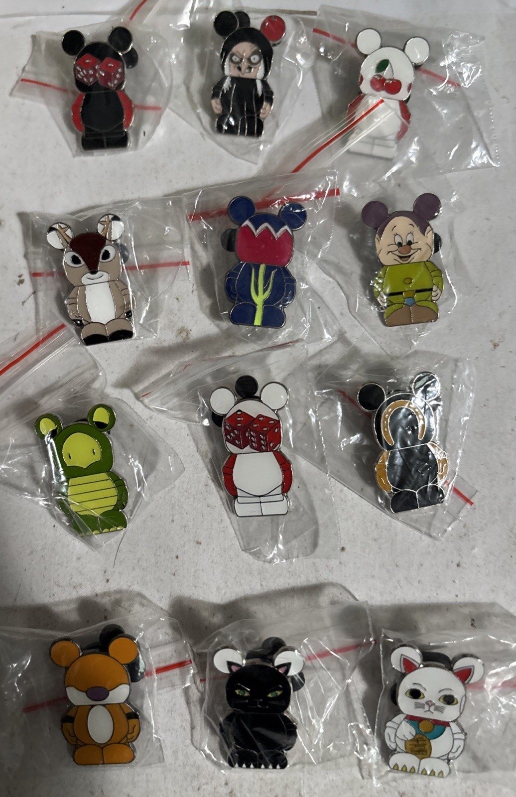 Disney VINYLMATION Pins lot of 12