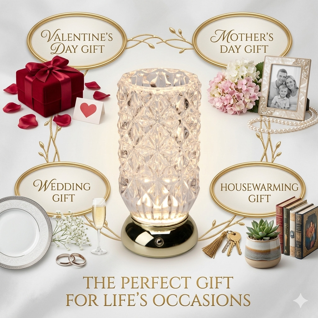 PUMPSUN Rechargeable Vase Lamp,Stepless Dimmable, Ambient Light for Decoration