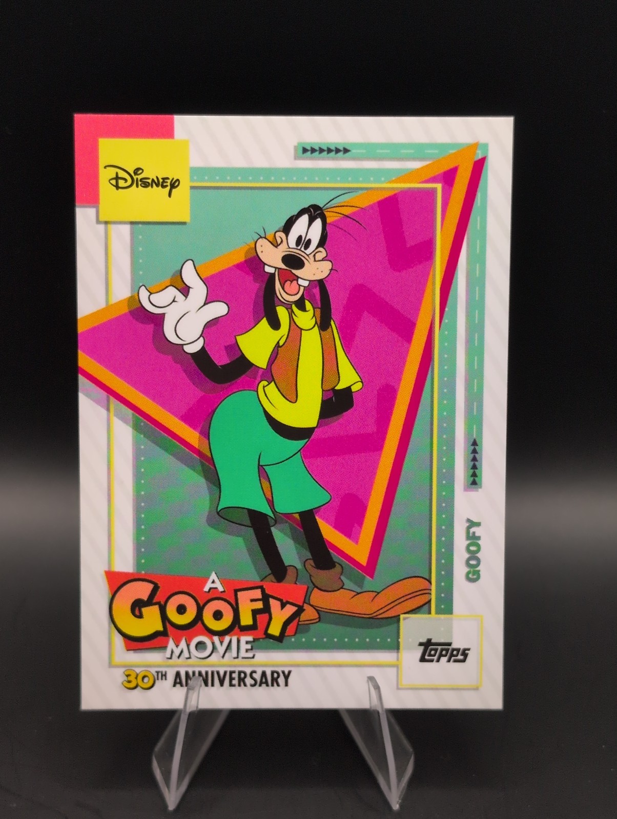 2026 Topps Disney Neon A Goofy Movie 30th Anniversary “Goofy” #AGM-1