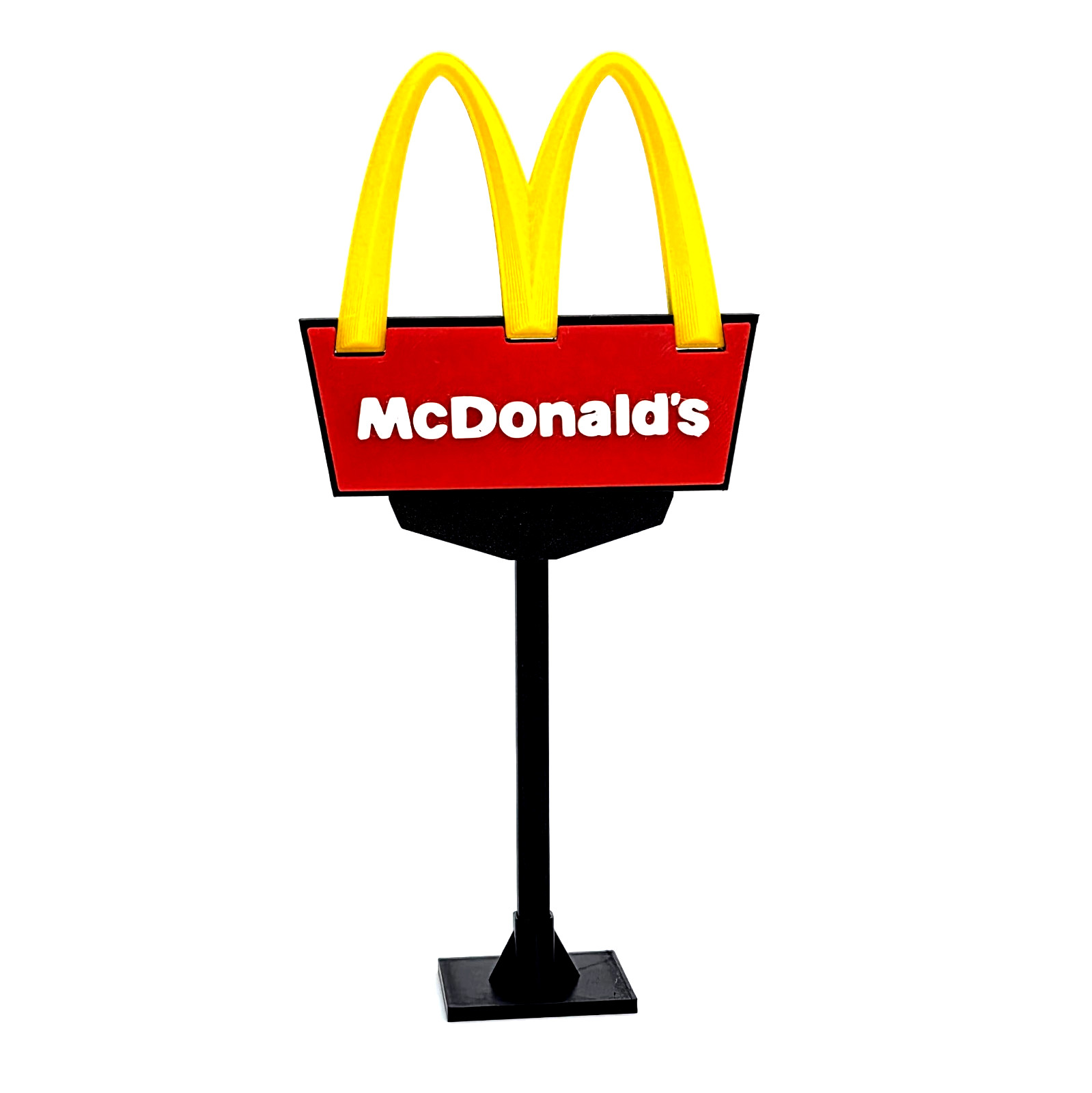 McDonald’s Inspired Mini Drive Thru Restaurant Sign – 8″ Inch Desk Shelf Display
