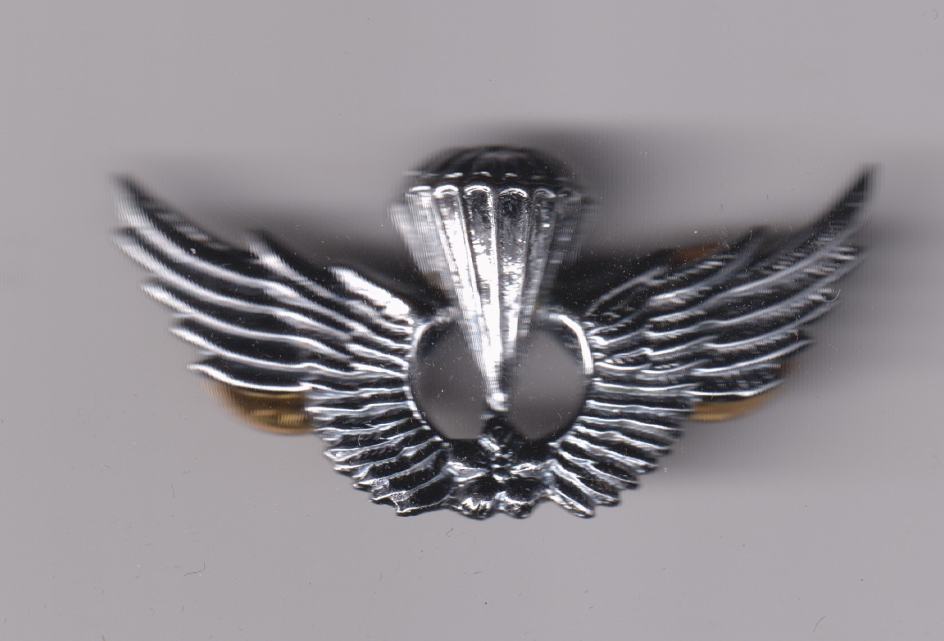 Republic of Korea Parachute wings old 1980s B&T 671 hollow back