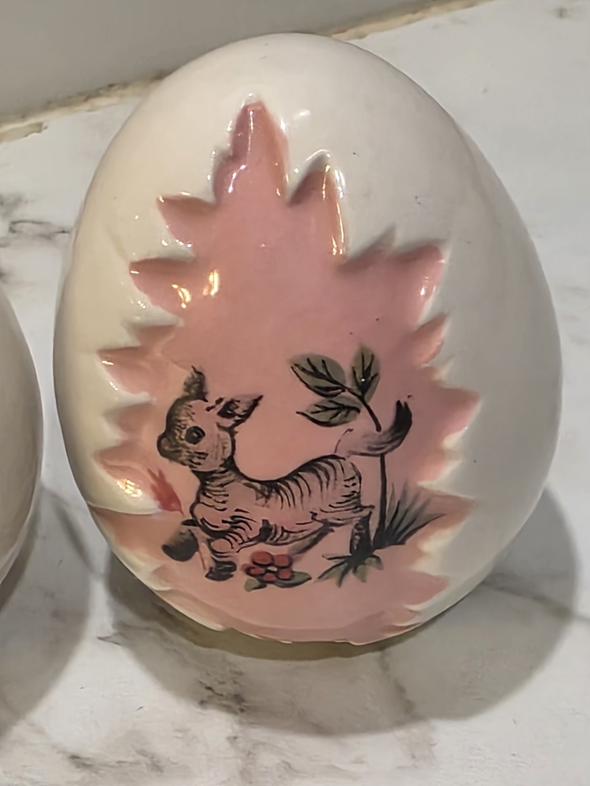Vintage Hand Painted Cracked Easter Eggs 1974 Signed Excellent Condition Rare