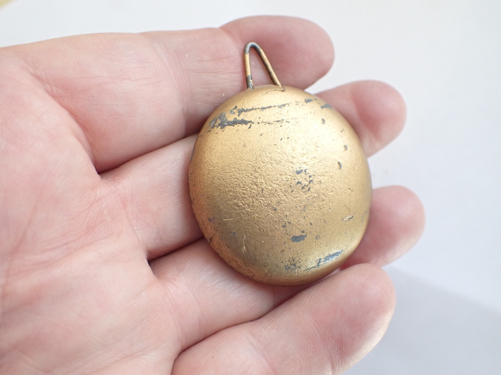 NON ADJUSTABLE SETH THOMAS PENDULUM BOB 1 3/4 INCH DIAMETER 5.5 OUNCES PART DD