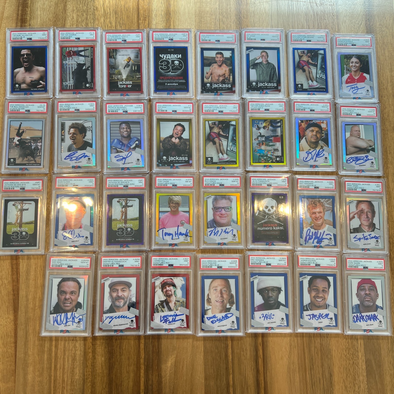 Ultimate ZeroCool JACKASS Mystery Chase Pack Guaranteed Hit! PSA Slap or Serial
