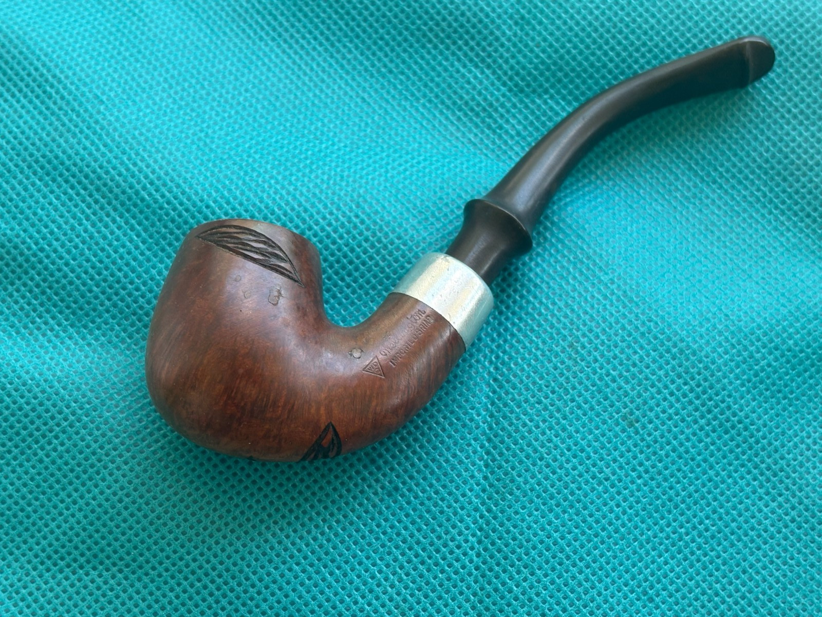 WDC Wellington Bent Billiard Imported Briar Vintage Pipe