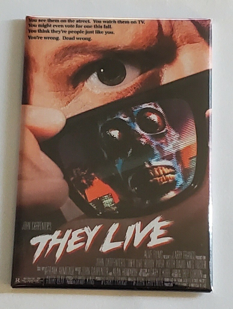 They Live Refrigerator Magnet 2″ X 3″ fridge Roddy Piper movie