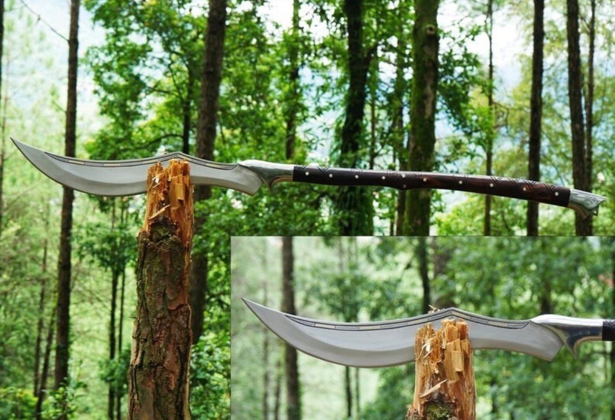 36” Long Handed Machete Sword| Handmade Carbon Steel Blade | Hunting | Camping