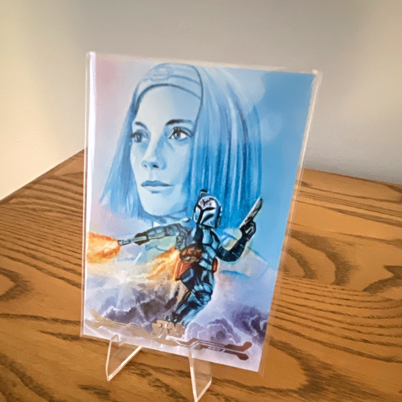 Topps Star Wars Stellar Signatures Stellar Art Card Bo-Katan Kryze SAS-12