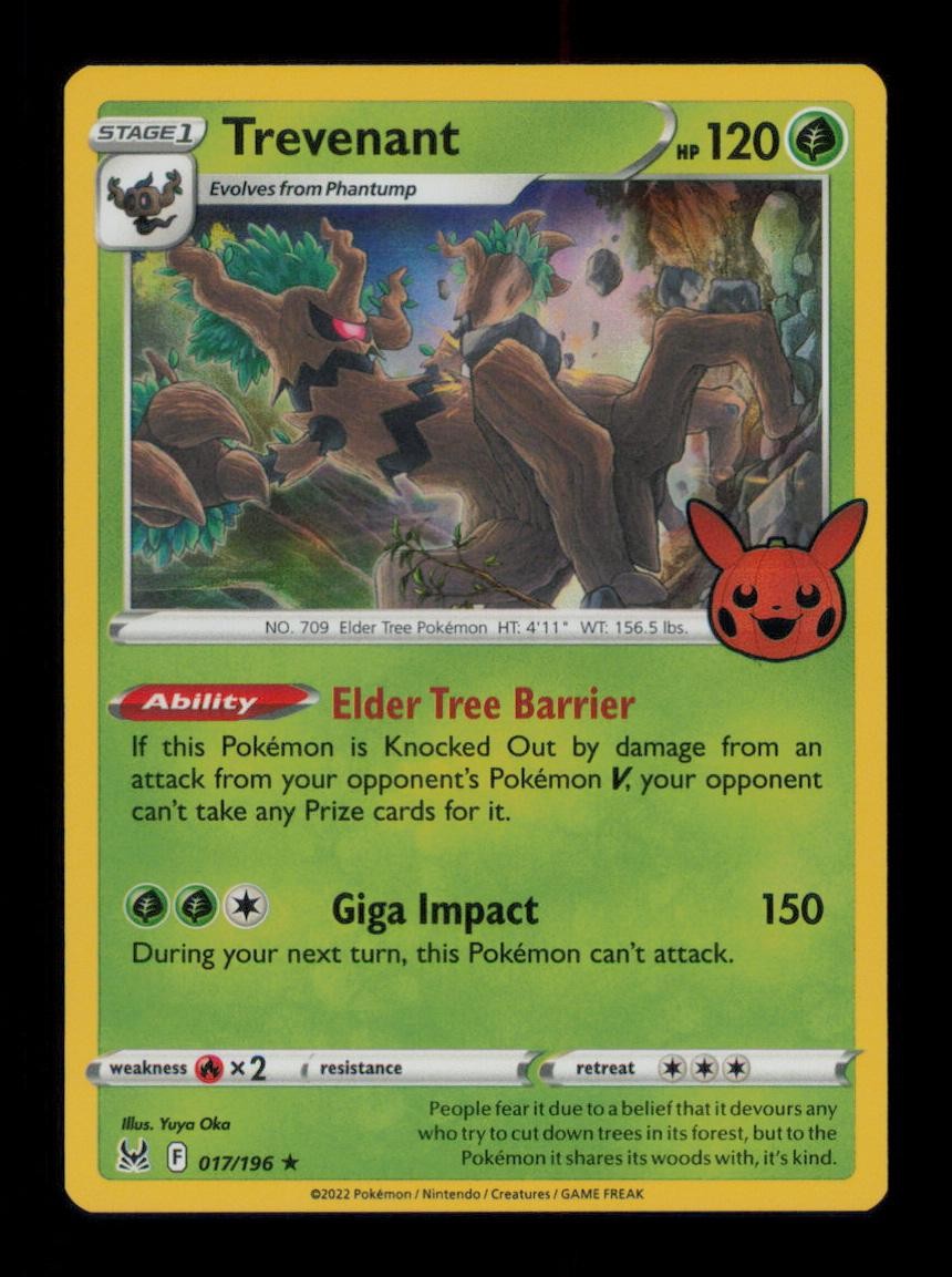 HOLO TREVENANT HOLO RARE HOLO 017/196 NM POKEMON