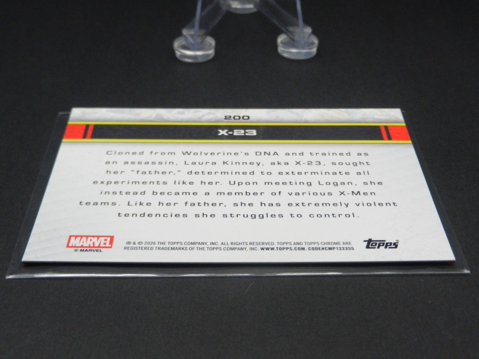🗡️ X-23 || ORANGE Raywave BOOKEND /25 ‼️2026 Topps Chrome Marvel Comics #200 🔥