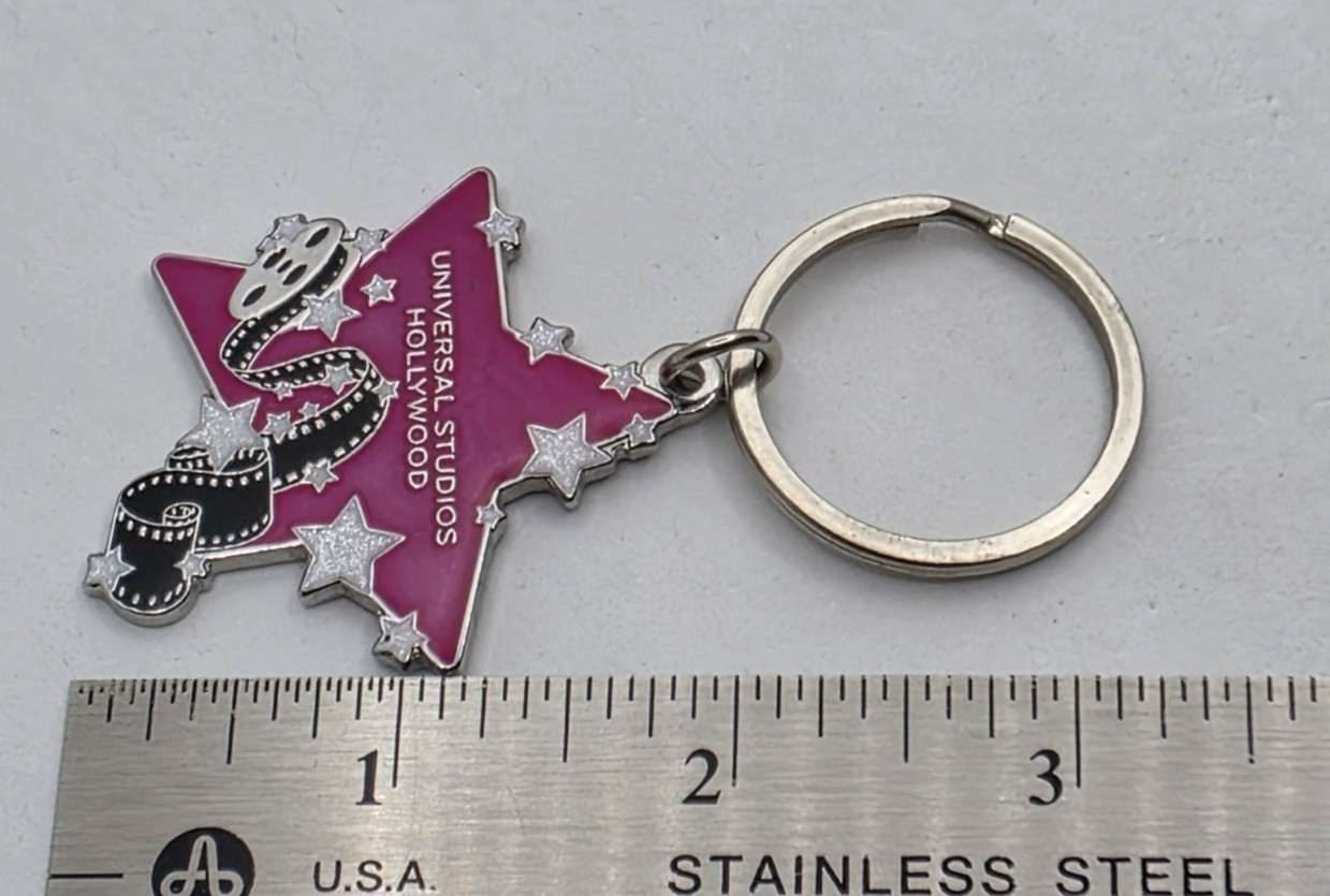 Universal Studios Hollywood Star Shape Keychain