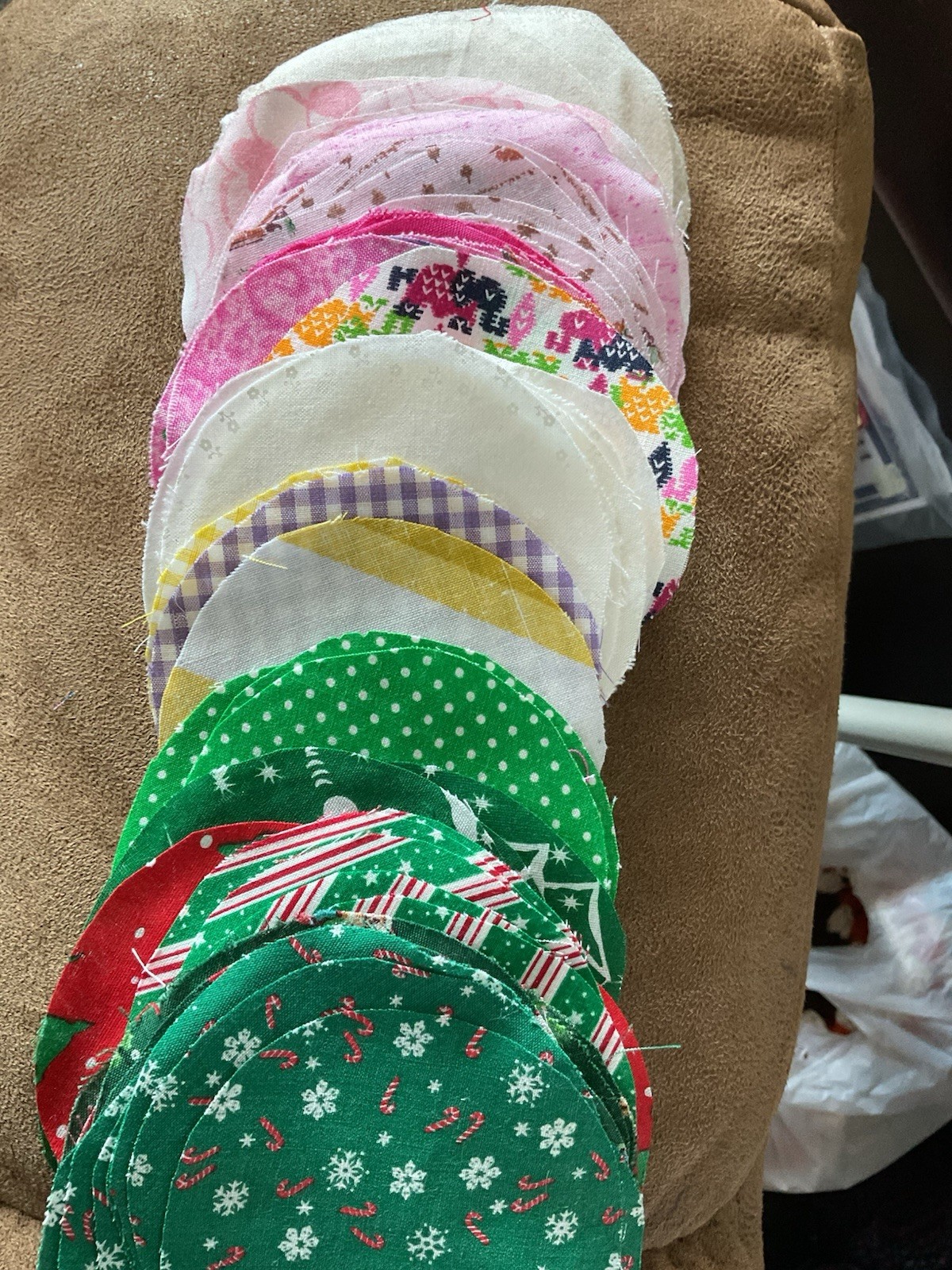 Fabric Circles Lot