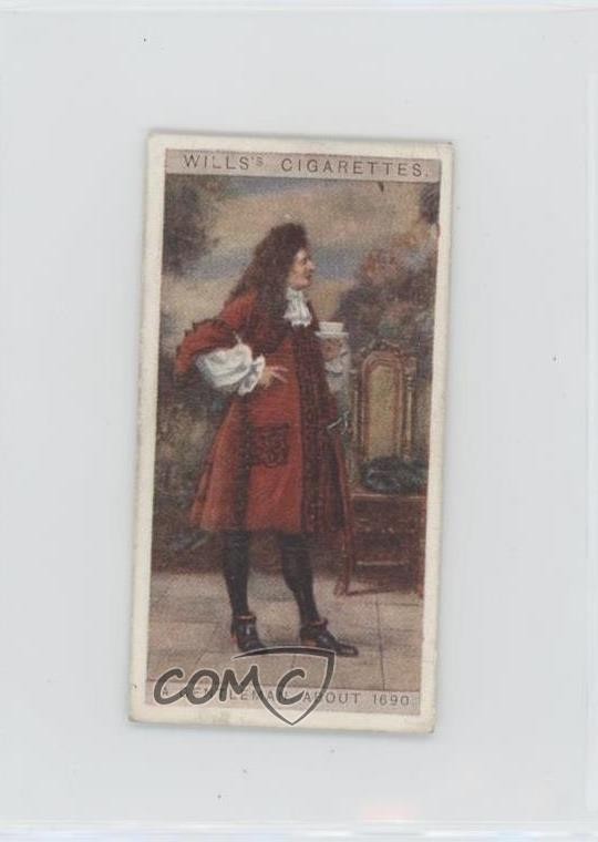 1929 Wills English Period Costumes Tobacco A Gentleman About 1690 #26 0b0