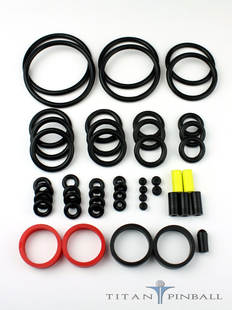 Universal Pinball Machine Rubber Ring Kit – Titan Competition Silicone – PINK