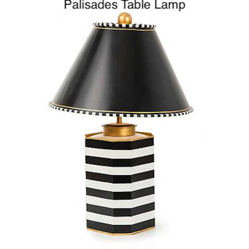 Mackenzie Palisades Table Lamp Childs Striped New