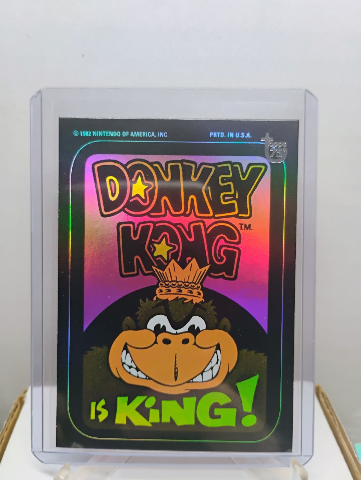 2013 Topps 75th Anniversary #81 Donkey Kong Rainbow Foil Parallel