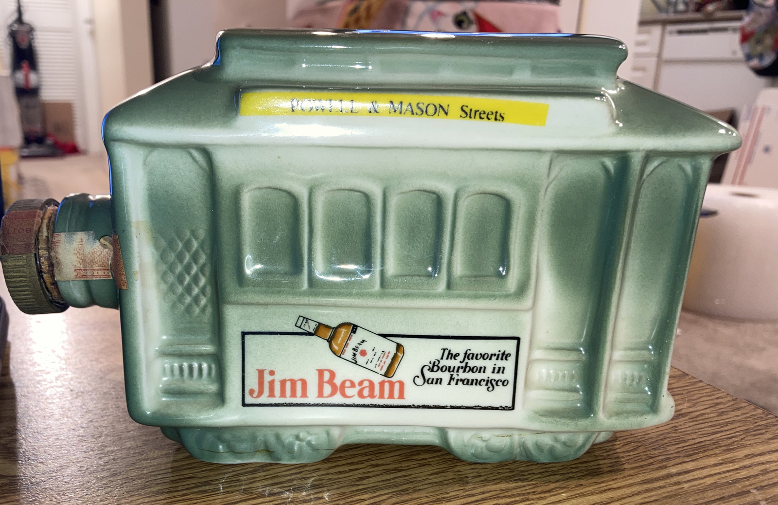 Jim Beam Decanter, San Francisco Street car trolley 1968 C Miller, Powell &Mason