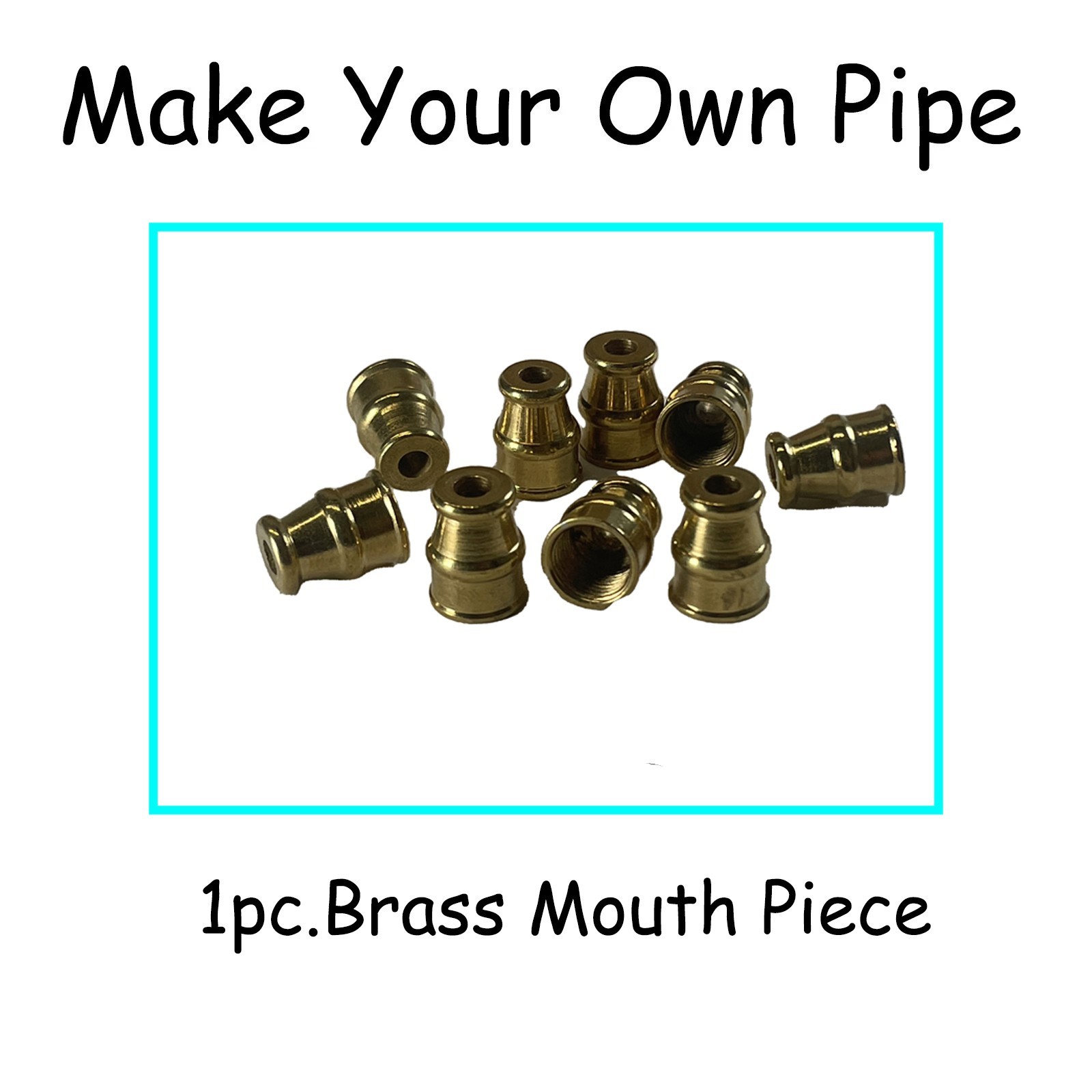 1 Pc. Mouth Piece Brass Pipe Parts Make Your Own BOGO Buy 2 Get 1 Free