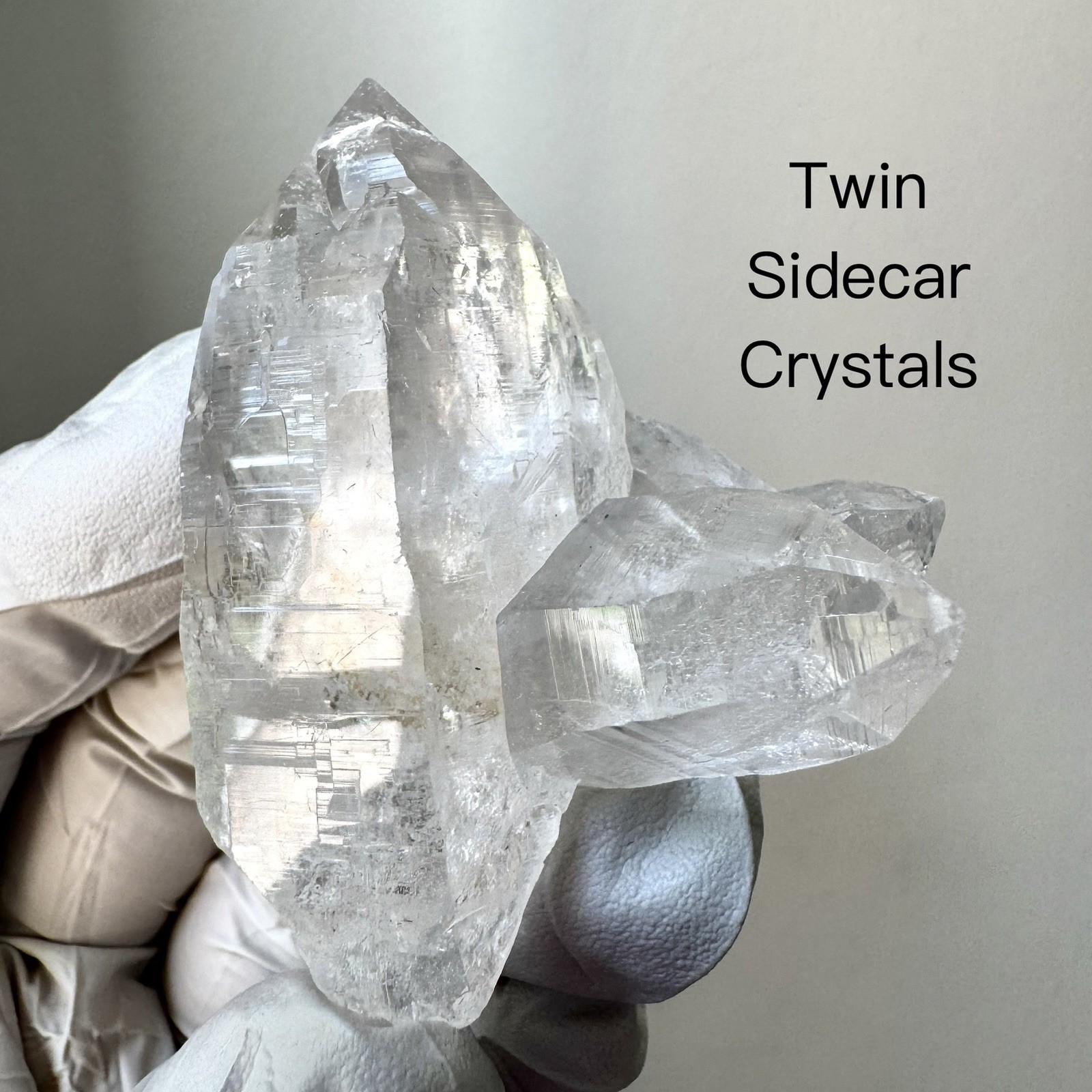 “Himalayan Ice Ark” Ganesh Himalayan Nepal Quartz Cathedral Twin Sidecar Crystal