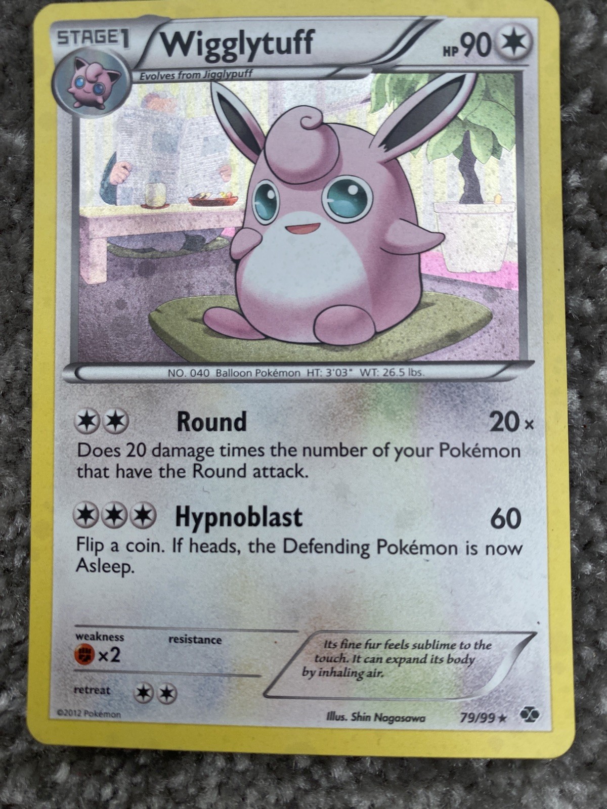 Wigglytuff 79/99 Next Destinies Cosmos Holo Exclusive Promo Pokemon Card