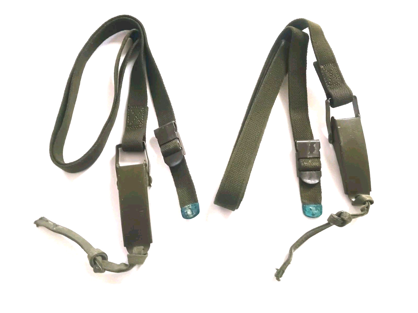 Lot Of 2 USGI OD Green Cargo Packboard Straps Quick Release Type
