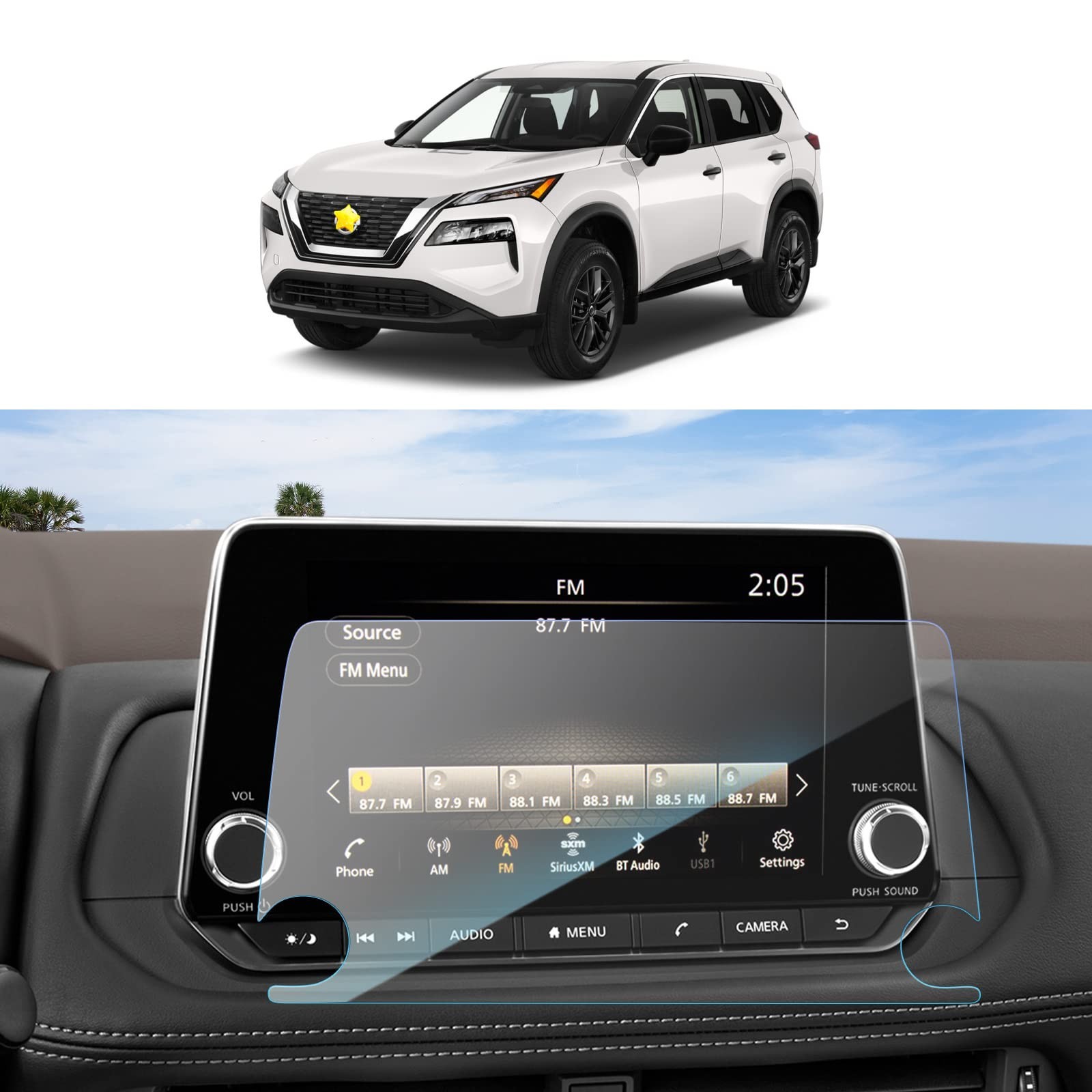 SKTU 8″ Screen Protector for 2021-2026 Rogue(S, SV, Rock Creek) / 2019-2026 A…