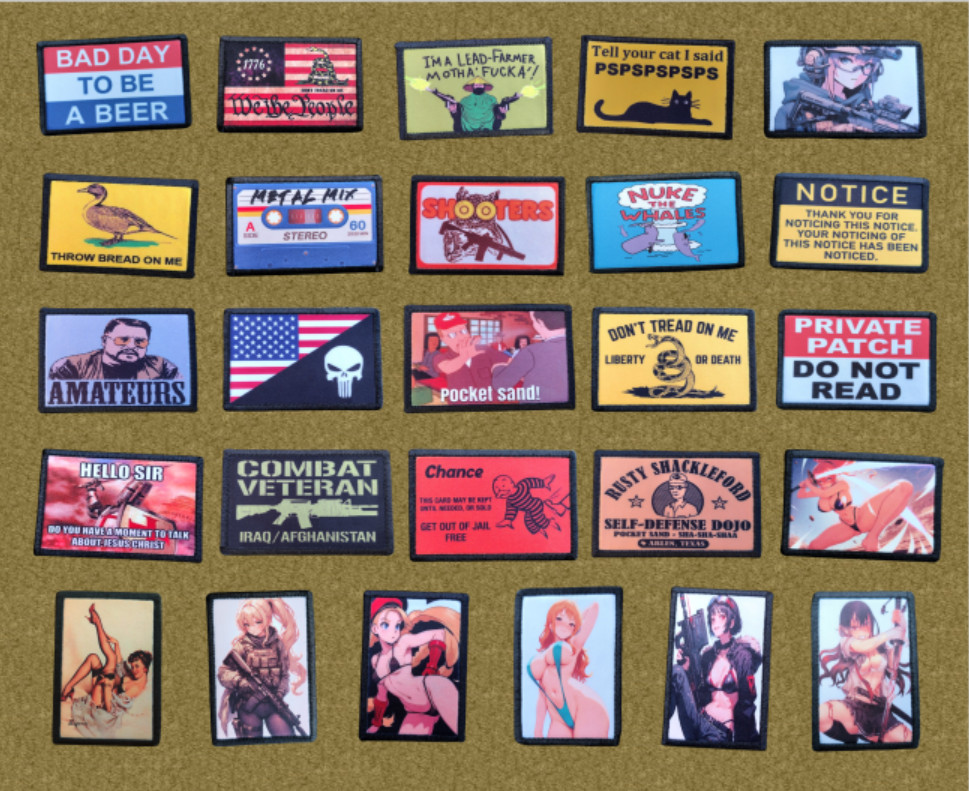 I Carry A Knife EDC Morale Patch Hook and Loop Army Custom Tactical Funny 2A