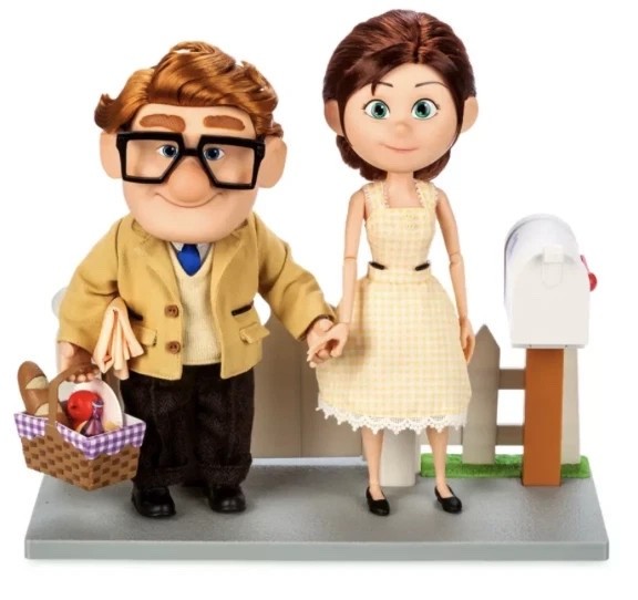 2024 Disney Parks Pixar Up 15th Anniversary Ellie Carl LE Doll Set – NEW