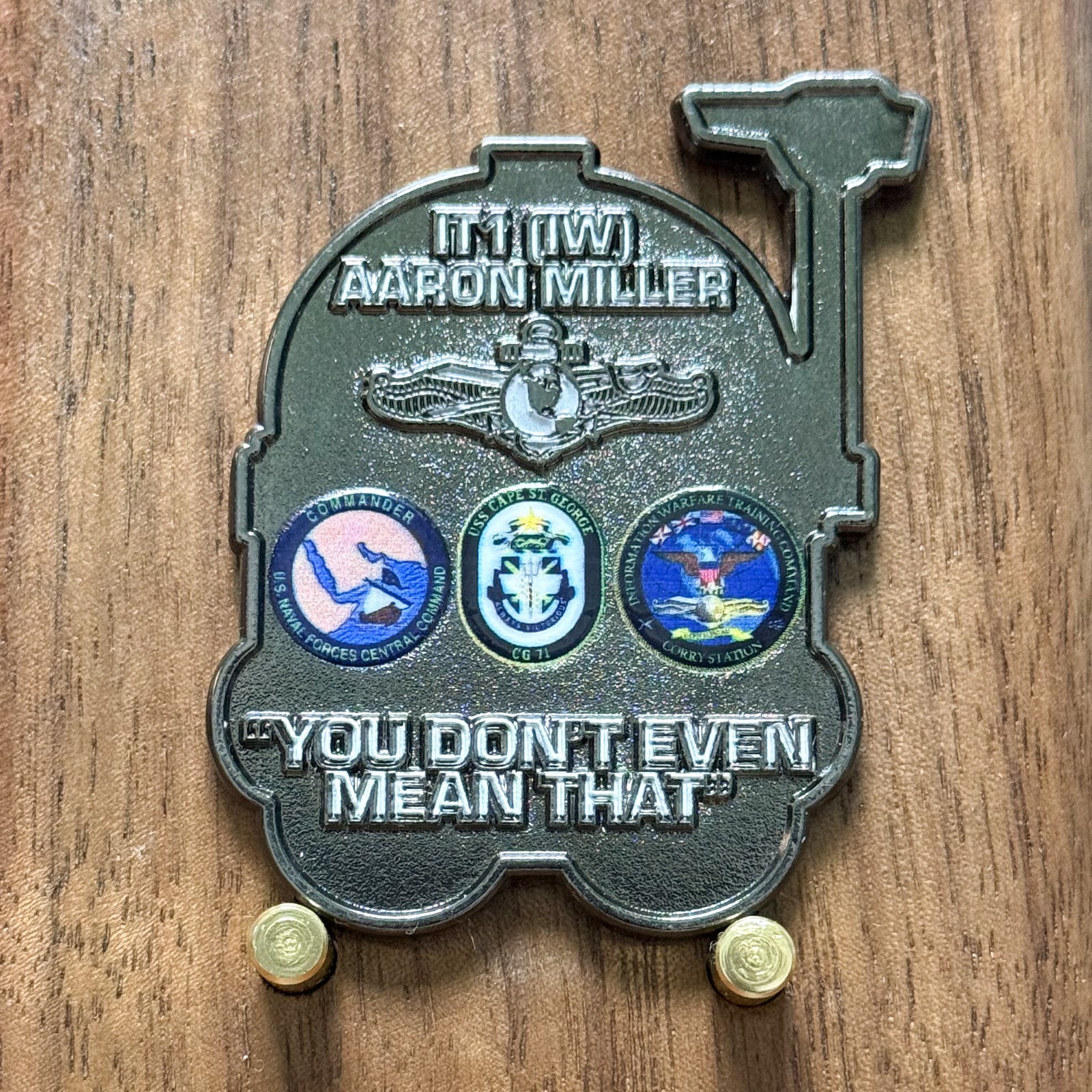 Star Wars Clone Captain Rex US Navy IT1 Aaron Miller Challenge Coin W#5